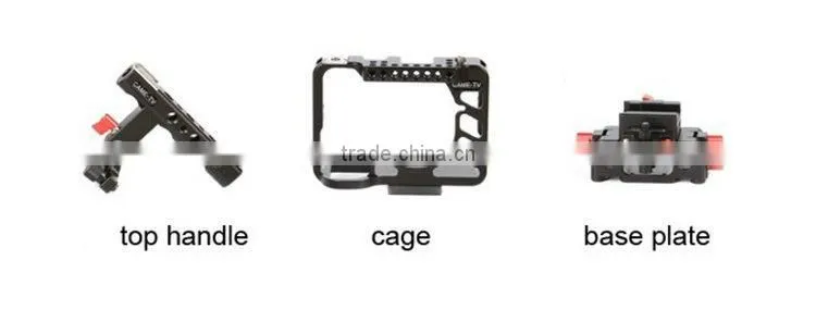 For S ony A7RII A7sII CAME-TV Camera Rig 15mm Rod System