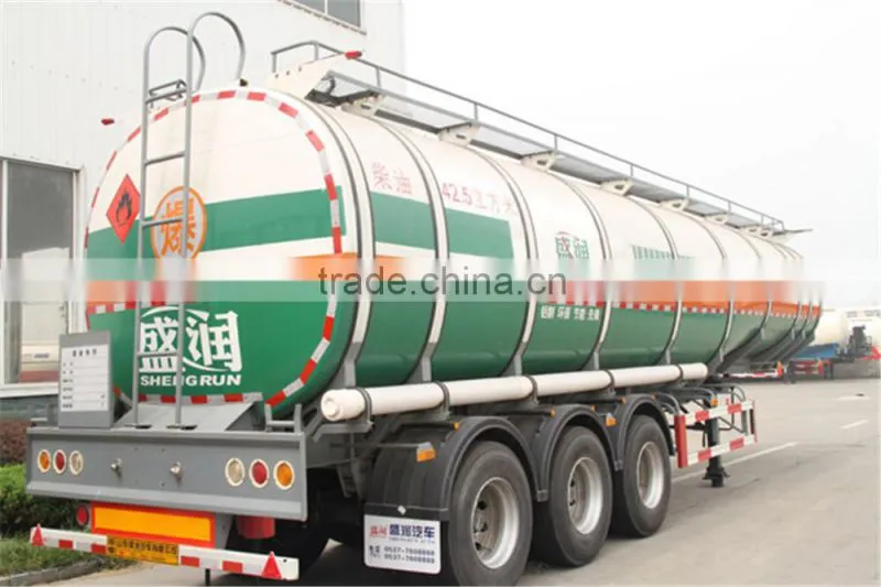 Shandong Shengrun fuel tanker trailer dimensions optional