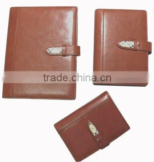 2015 new 6 ring leather organizer agenda organizer notebook