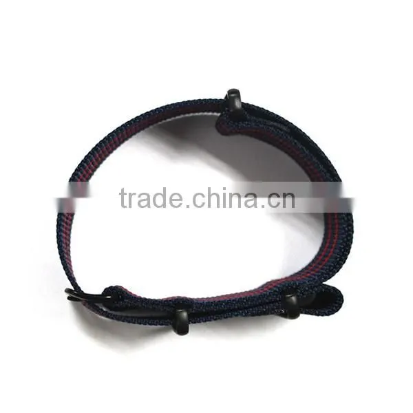 20mm stripe 1 piece nato strap pvd black hardware