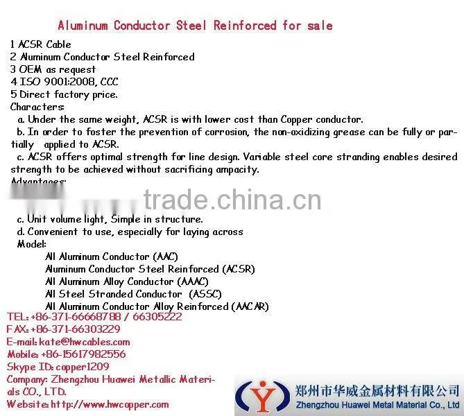 ACSR Aluminium Conductor