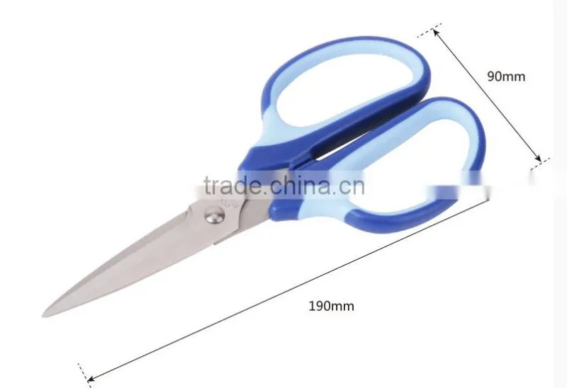 Deli Stainless steel big scissors for Office Supply Model 6001 blue