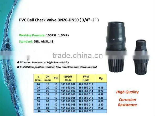 Plastic PVC Swing Check Valve