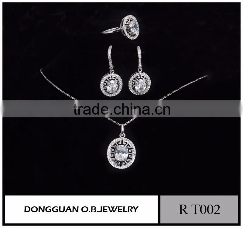 Solid silver 925 women jewelry set new designs China wholesale 925 silver jewelry set