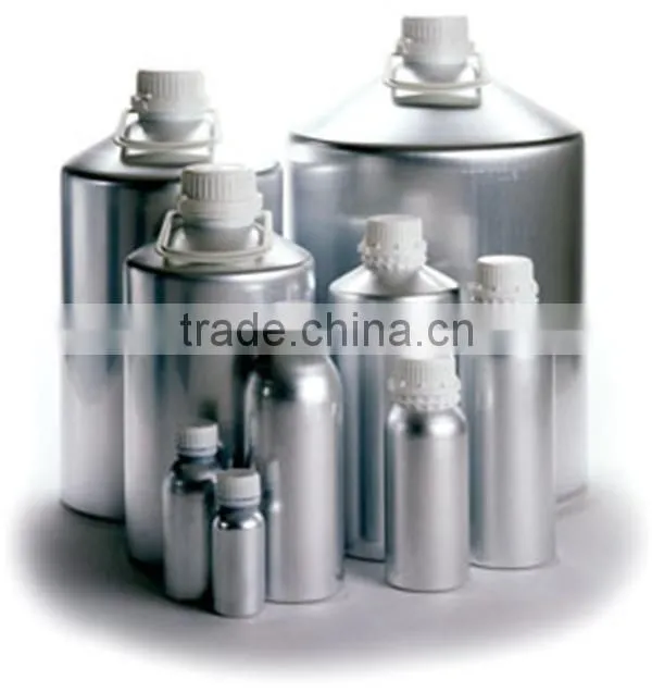 Empty new aluminum powder bottle with sifter top