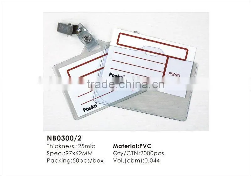 New Design Plastic Name Badge Clips