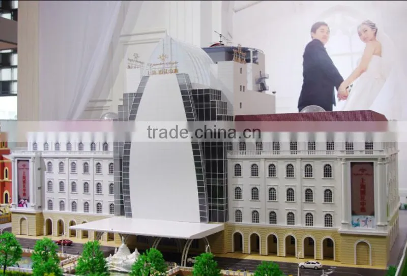 3D Miniature Architectural models of Shanghai Wedding Centre by China supplier