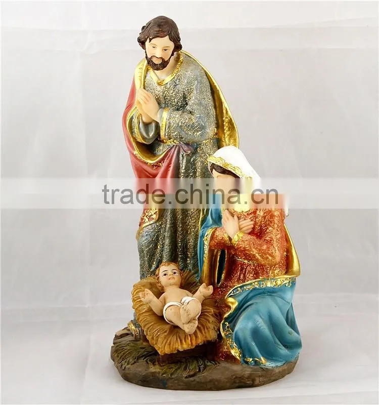 Sophisticated Resin Religion Holy Family Statues