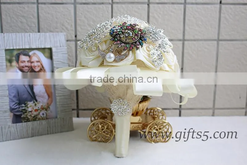 Excellent sparkling jewels wedding bouquets in handmade