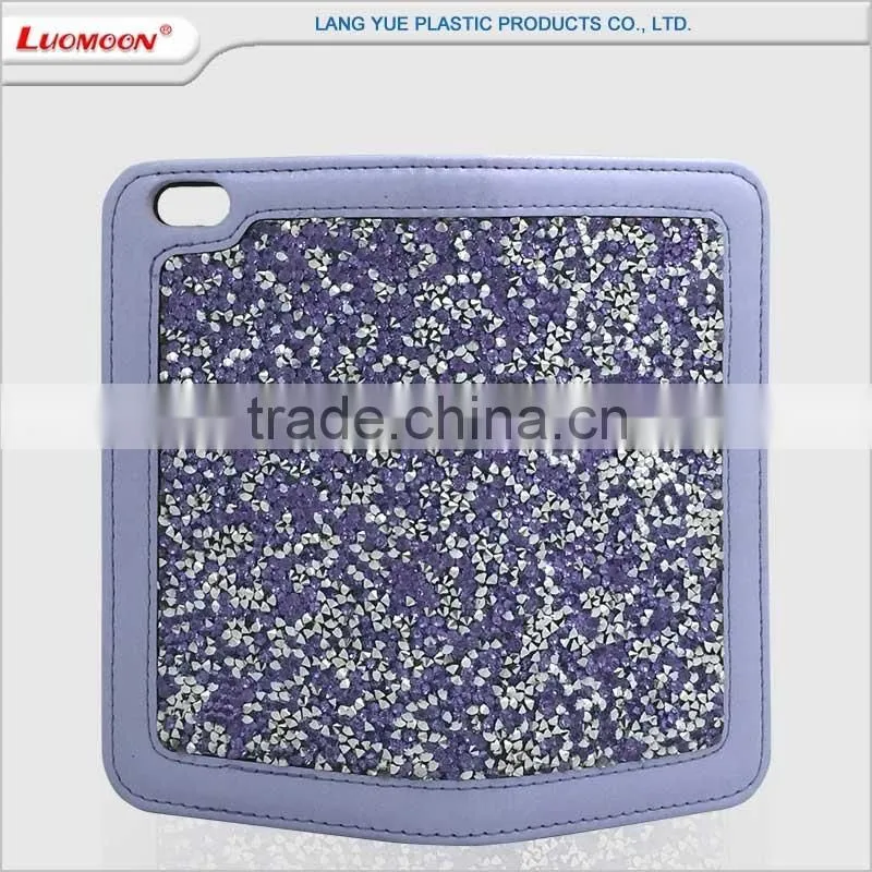 2016 most popular diamond pu leather cover case with card slot for huawei y6 p8 lite p9