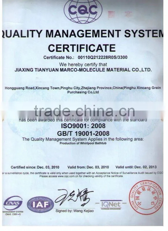 China supplier Bathroom Corner Whirlpool Bath tub CE Two People Indoor whirlpool massage bathtub 1500