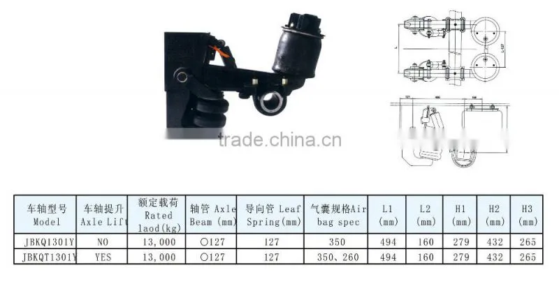 suspension/air suspension/trailer suspension
