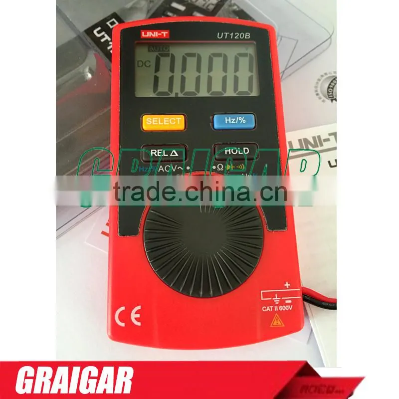 Pocket Size Type Digital Multimeters UNI-T UT120B Super Slim Meter Handheld Digital Multimeters mini digital ac dc voltmeter