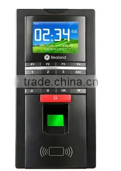 F131 Realand 2.4'' colorful display TCP/IP, RS485 Biometric smart card reader and finger print access control