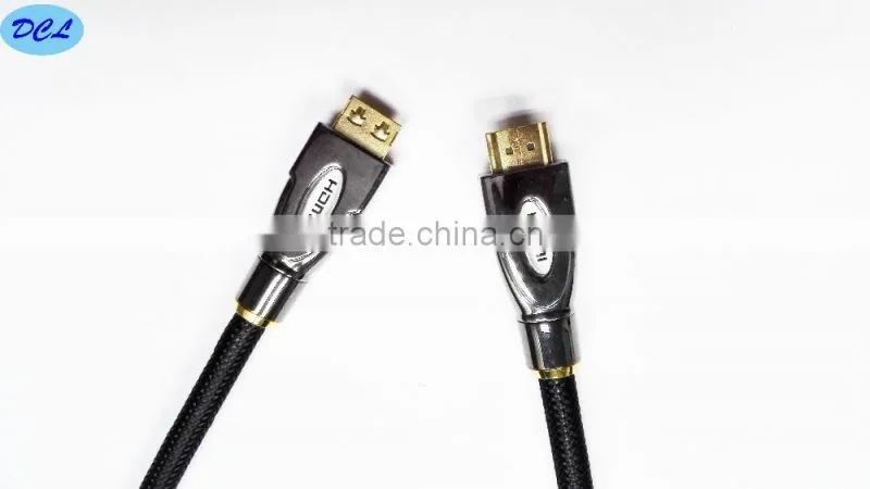 5M BLACK Metal housing HDMI CABLE with nylon net