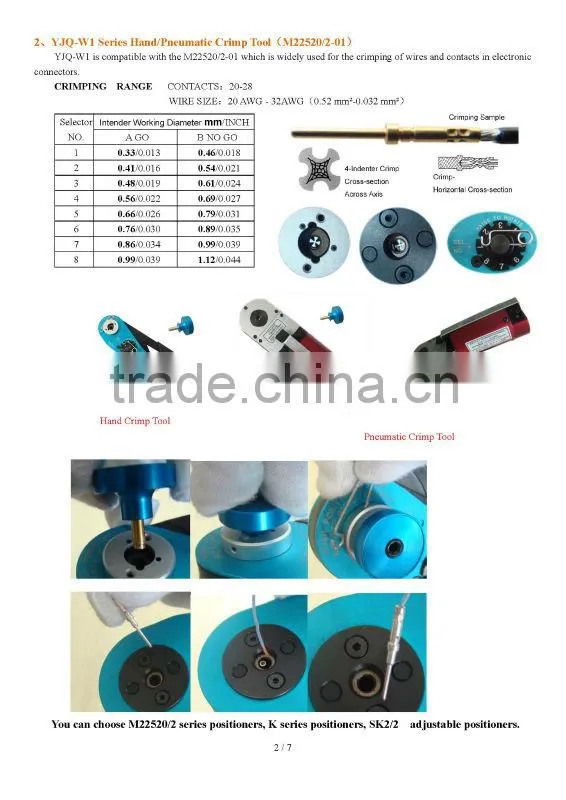 8-12AWG YJQ-W4 Adjustable aviation hand crimp tool multifunctional plier electronic connectors