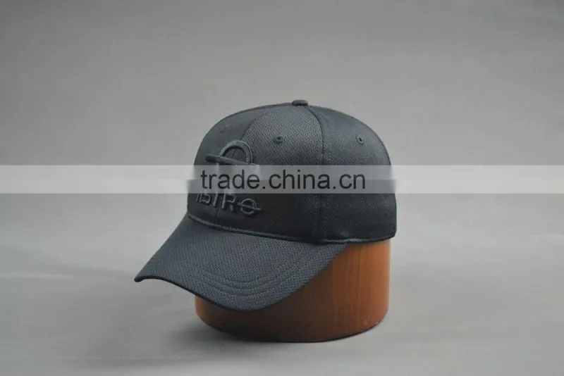 Black Sports caps Diamond mesh PE sports caps