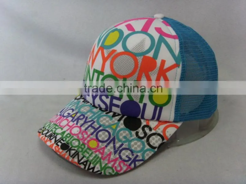 High Quality promotional 5 Panel trucker cap with printed LOGO