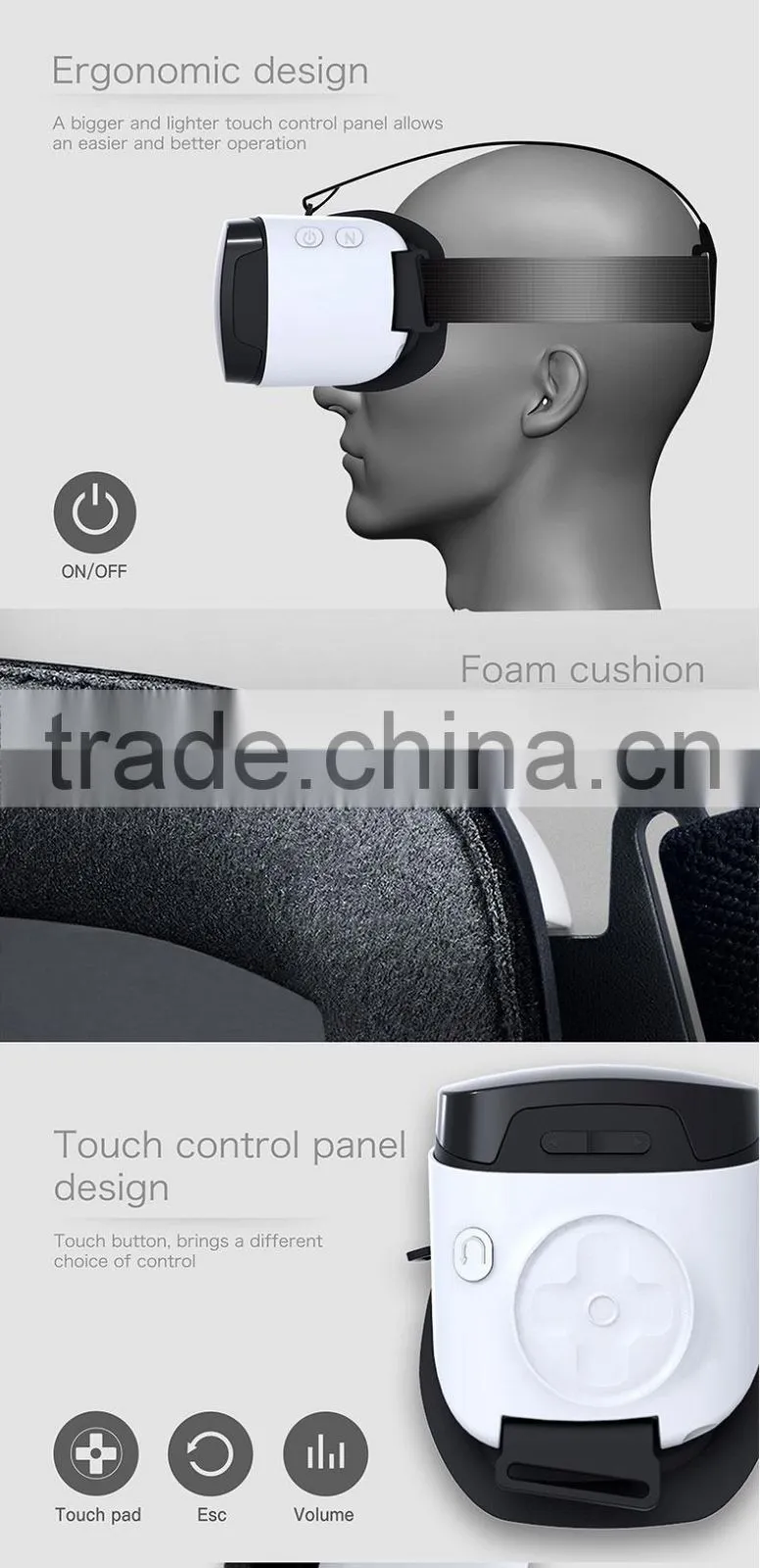 CX-V5 5.5inch 1080p full hd screen touch control rockchip rk3288 all in one virtual reality v002