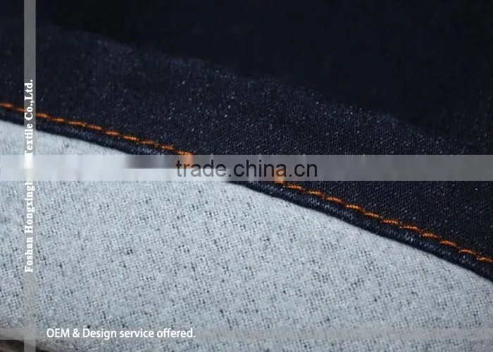 NO.765 Cotton polyester stretch denim Indigo blue denim with 10oz denim fabric stock
