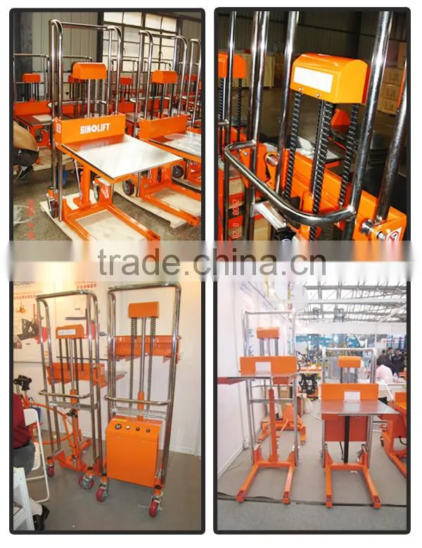 2015 SINOLIFT TF High Lift Hand Mini Stacker with Standard Platform or Optional Fixed Forks