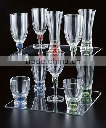 acrylic wine display rack with LED light