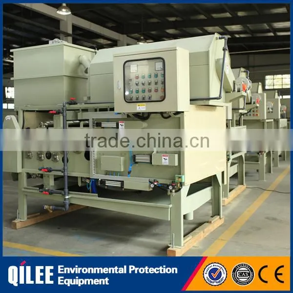 City mixed raw sewage sludge treatment belt filter press