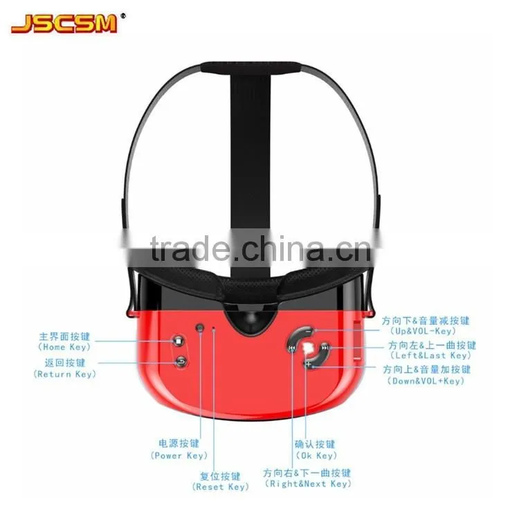 Hot sale headset 3d glass VR BOX with android 5 system