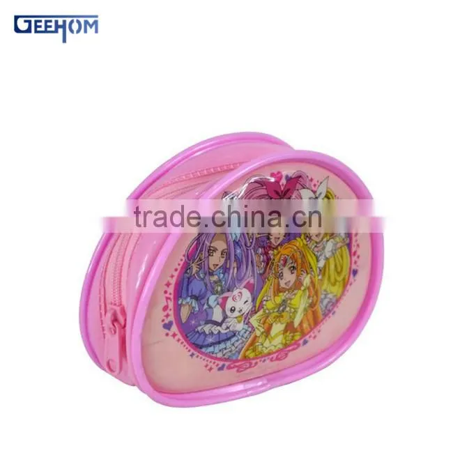Korean fancy kids cheap pvc coin pouch