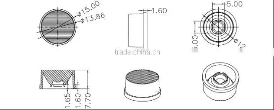 ILENSTECH lens 40/10 x 65 degree match Imitation lumens LED ILENSTECH01ZZ-HBxxF