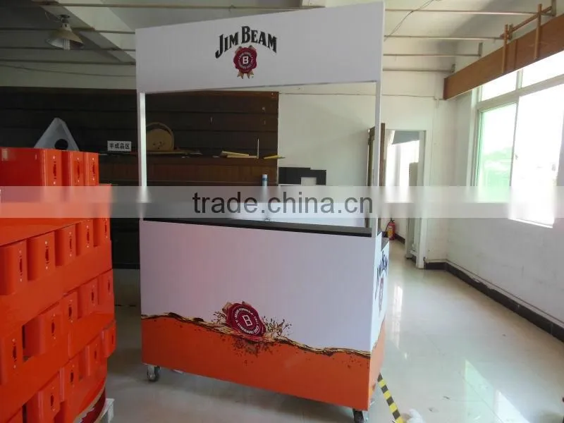 Mobile Metal Display Rack Mini Bar