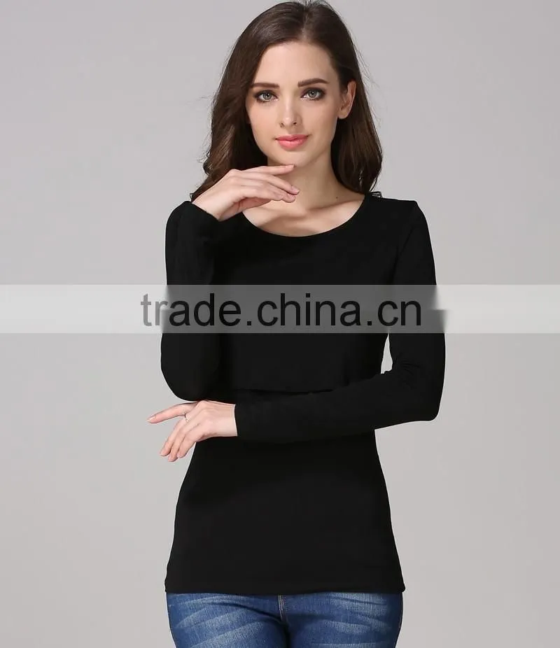 Long Sleeve Maternity Nursing T-shirt new Style Fashion