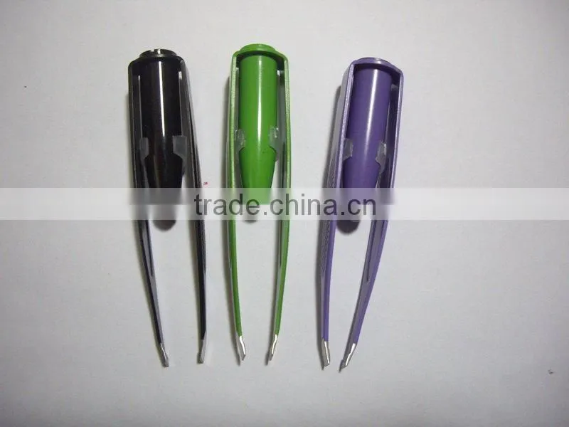 2016 LED Tweezers,painting tweezers with silicon grip