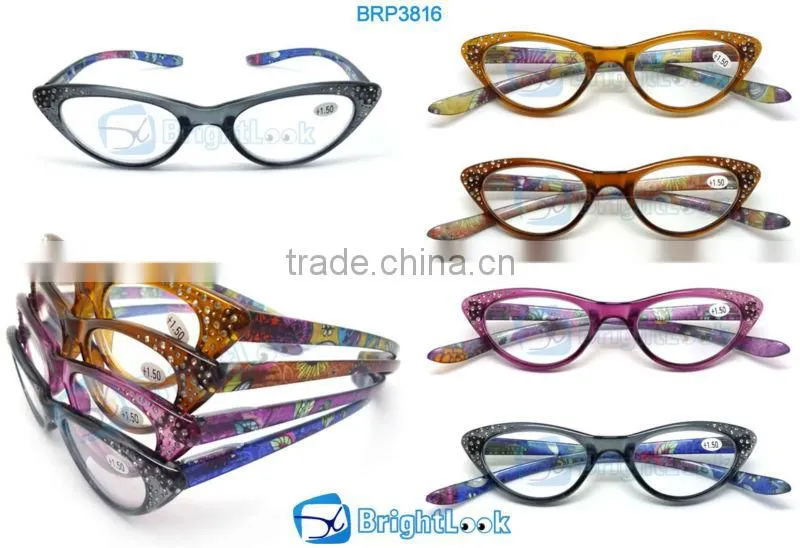 New long temple design NECK reading glasses, cat eye reading glasses