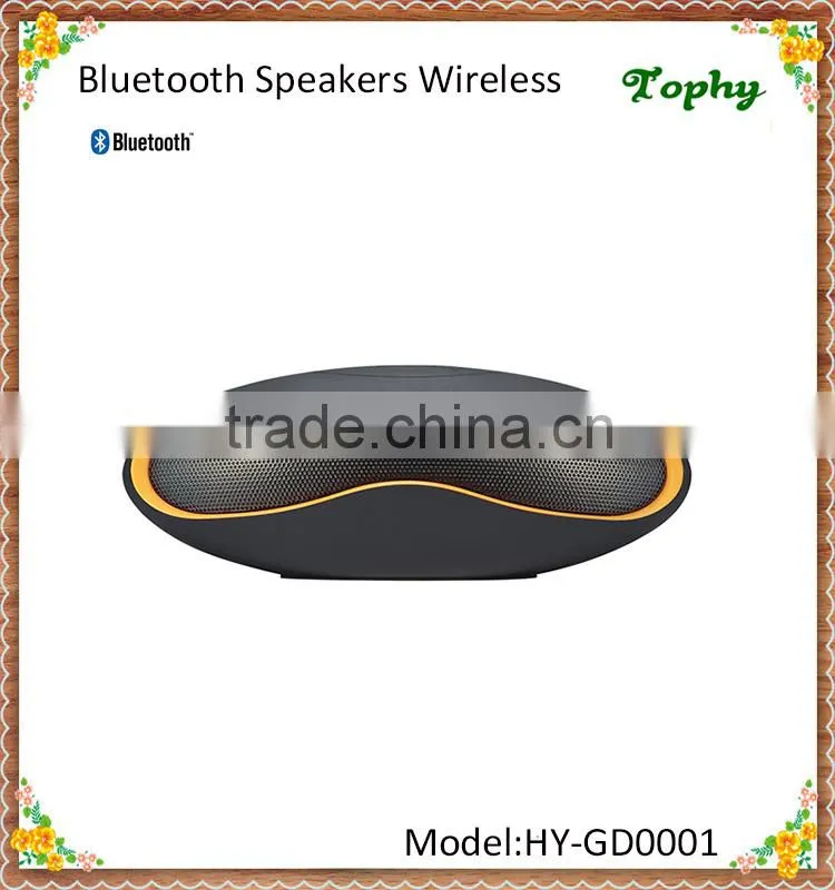 2015 New Hot Bluetooth Speakers Football Rugby With LED Light Wireless Stereo Subwoofer Built-in Microphone Outdoor Speaker