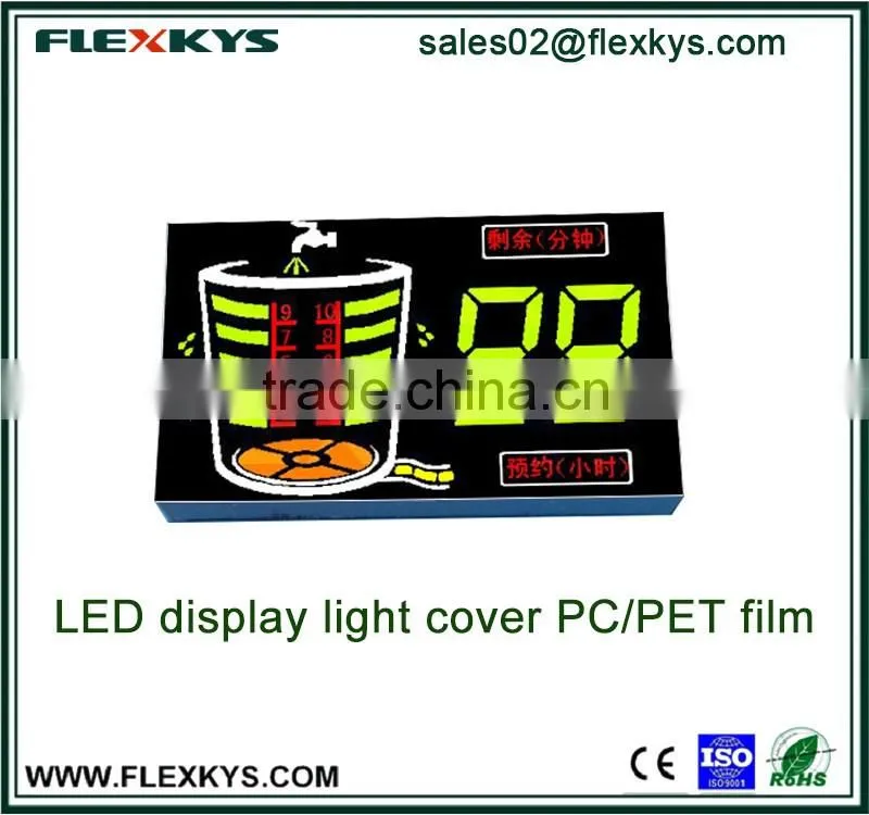 LED display film for washing machine
