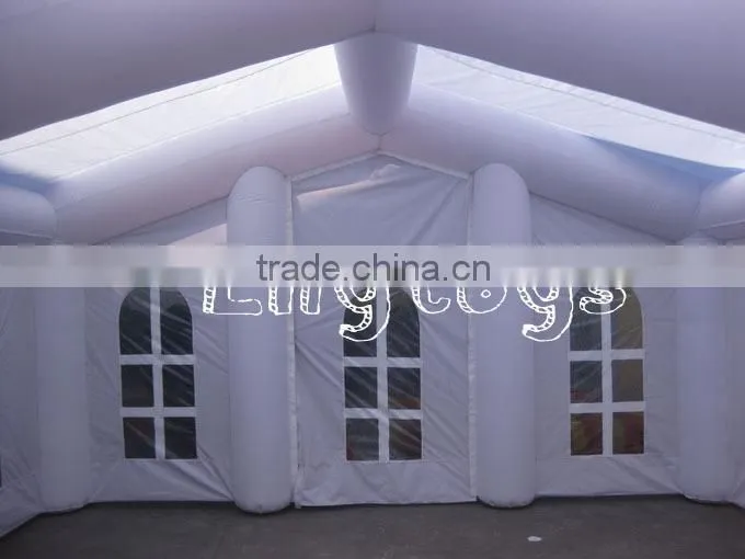 EN14960 strong nylon cout pvc best price and hight quality inflatable lawn tent for camping