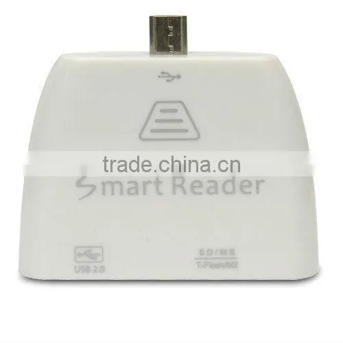 Multi-functional Micro USB2.0 OTG Connection Kit Card Reader For Samsung Galaxy Note3/Note2/Note/S4/S3