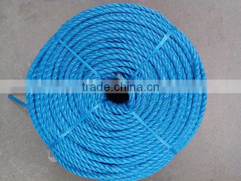 pp splitfilm rope silver rope blue color