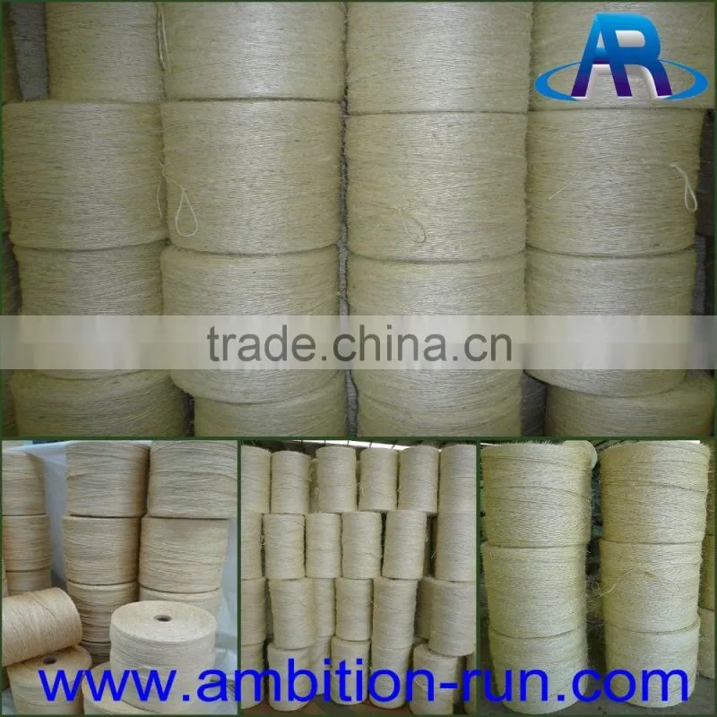 Cutted hair and unoiled Sisal yarn/sisal twine