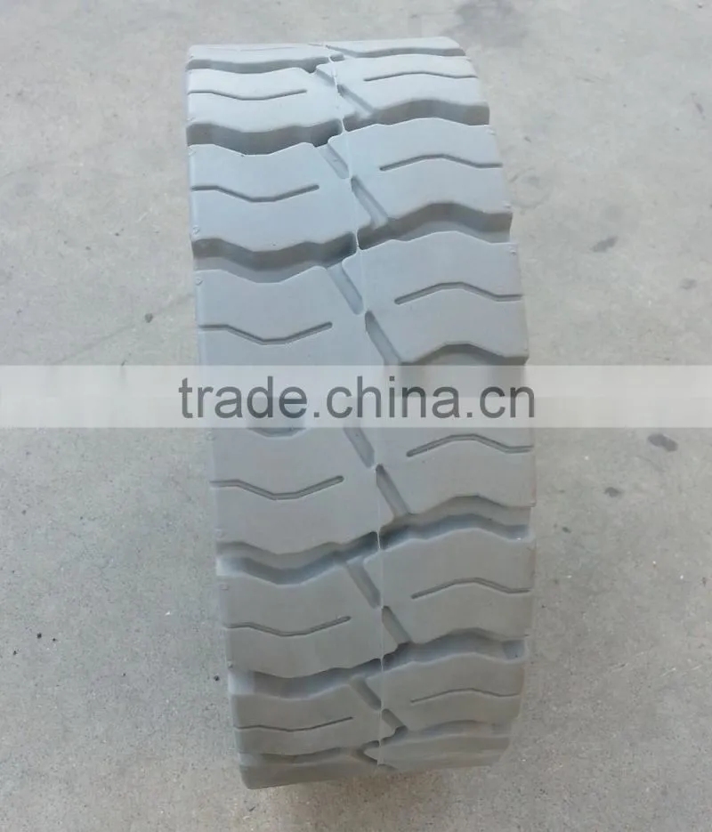 unique tread design higher wear resistance solid tire for Haulotte 12.5x4.25 15x5