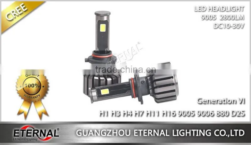 80W universal size LED headlight bulb replacement H1 H3 H4 H7 H11 H13 9005 9006 880 D2S car automotive led headlight bulb kit