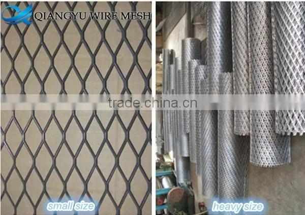 flat expanded metal mesh,4mm thick low carbon steel expanded metal mesh