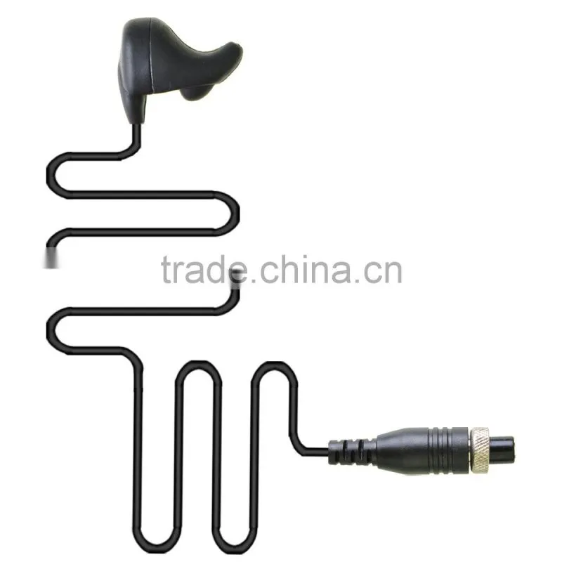 Ear Vibration Headset With Mini Din Finger Ring PTT for Kenwood Two Way Radio