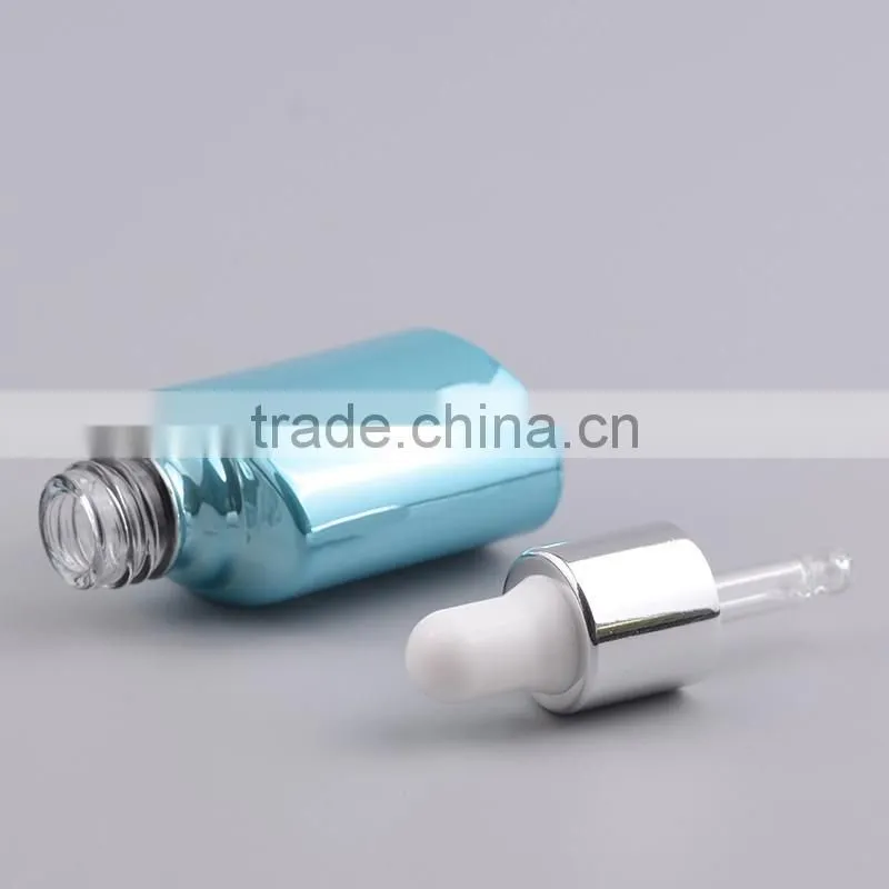new design glass bottle empty essential oil bottles with aluminum dropper cap