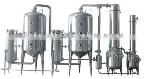 external heating double-effect concentrator with thermal pump