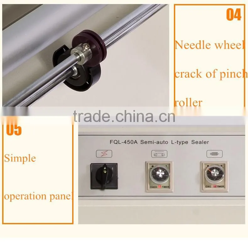 Contraction FQL - 450 - A semi-automatic L sealing and cutting machine sealing and cutting machine, sealing and cutting machine