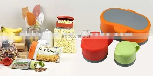 magic bag cap Plastic Food Meat Snack Storage Seal Bag Magic Cap Brand Set of 3 Magic Bag Caps