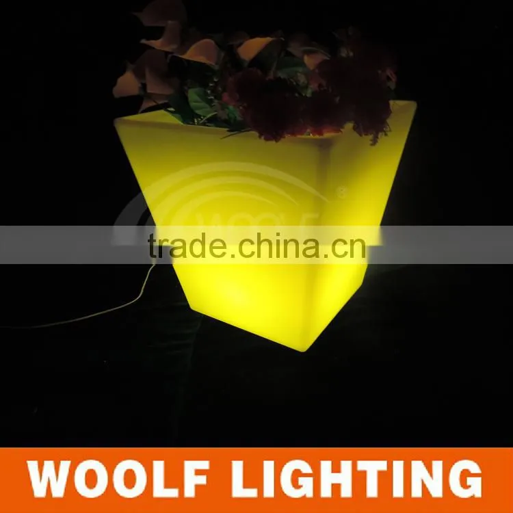 wholesale plastic party decoration led flower pots