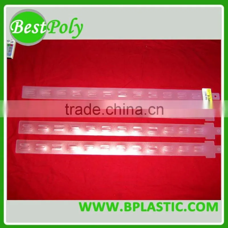 Plastic PP hanging strip for supermarket display